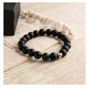 Stephen David Leonard Onyx Beaded Bracelet